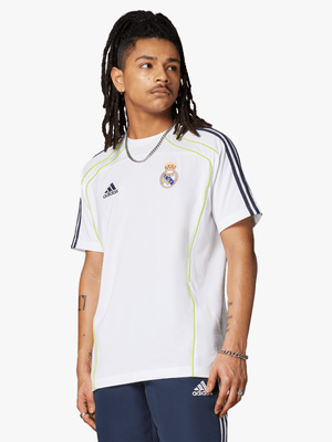 adidas Mens Real Madrid UBP White Tee