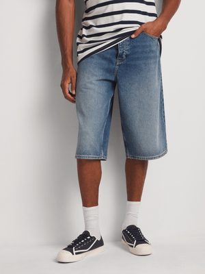 Men's Relay Jeans Jort Light Wash Blue Denim Shorts