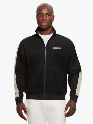 Men's Guess Black Mojo Full Zip Sweatshirt