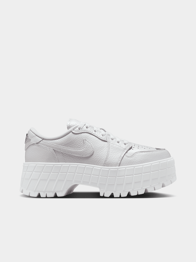 Jordan Women's 1 Brooklyn Low White/Metallic Silver Sneaker Jordan Women's 1 Brooklyn Low White/Metallic Silver Sneaker
