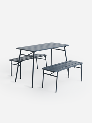 Ambiance Blue Garden Furniture Set 3Pcs