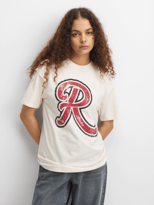 Redbat Athletics Women's Off White T-Shirt