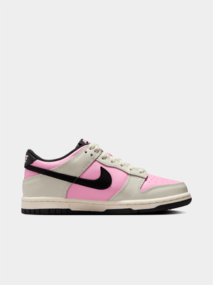 Nike Junior Dunk Low Pink/Black/Orewood Sneaker