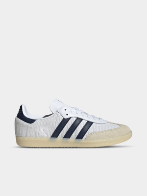 adidas Originals Men's Samba OG Crochet White/Indingo Sneaker