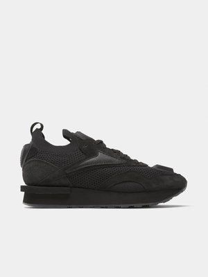 Reebok Men's Classic Nylon Plus Black Sneaker