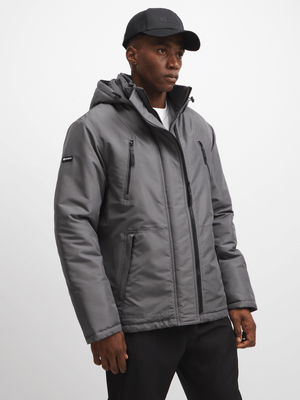 TS Mens Charcoal Windcheater Jacket