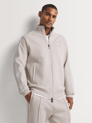 Fabiani Men's Putty Tape Zip-Up Sweatshirt