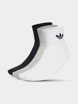 adidas Originals Unisex Mid Ankle Multicolour Socks