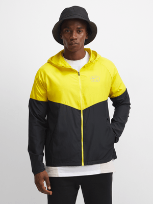 Nike Mens Air Black/Yellow Run Jacket