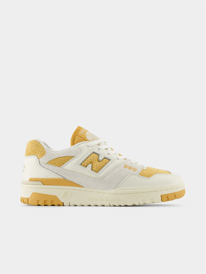 New Balance Men's 550 White/Yellow Sneaker