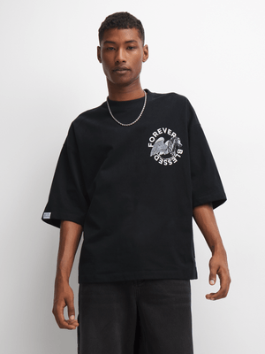 Redbat Men's Black Cropped T-Shirt