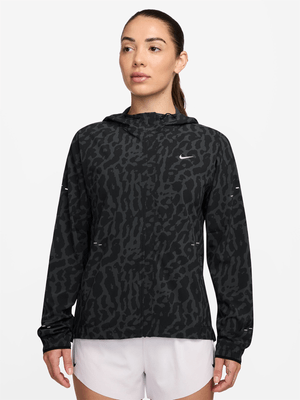 Nike Womens Swift Dri-Fit Packable Reflective Black/Anthracite Running Jacket