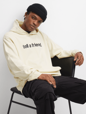 Vans Men's Tell A Friend Cream Hoodie