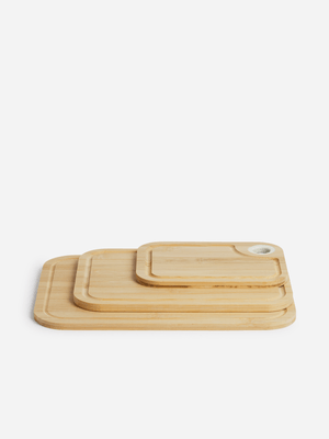 Jet Home Bamboo 3 Piece Chopping Board Set
