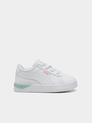 Puma Junior Infant Jada Classic White/Peach/Mint Sneakers