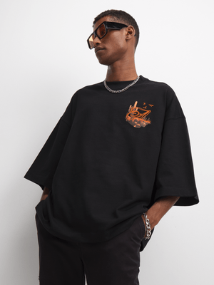 Archive Men's Cactus Graphic Black T-Shirt