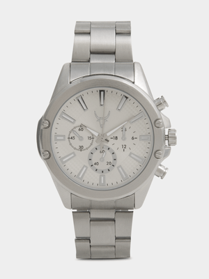 Exact Men's Silver Metal Link Watch