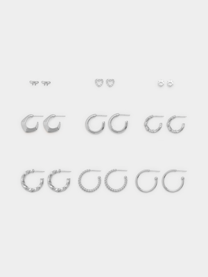 Exact Women's Sliver 9-Pack Earrings