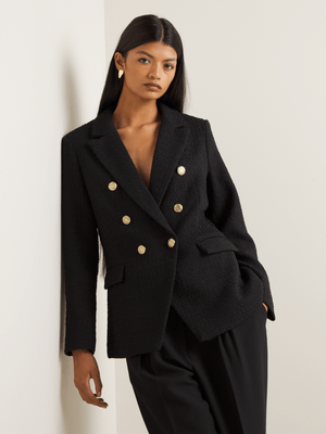 Women's Iconography Boucle Double Breasted Blazer