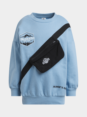 Jet Younger Boys Blue Pikes Peak Active Top