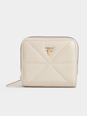 Diamond Quilted Small Two Fold Purse