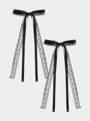 2 pack Small Bow Hair Clip