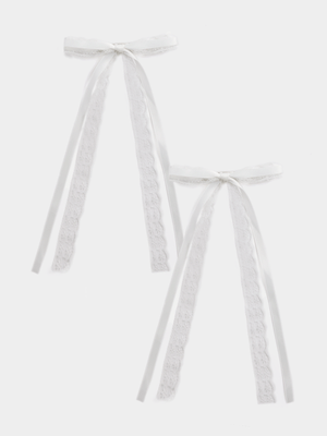 2 pack Small Bow Hair Clip