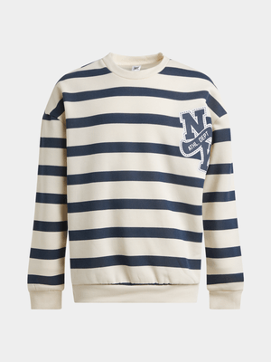 Jet Older Boys Navy/Cream Active Top