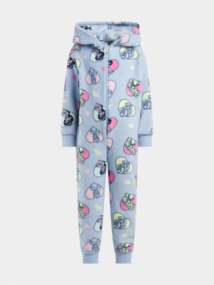Jet Older Girls Blue Disney Princesses Onesie