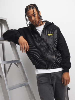 Redbat Men's Graphic Black Hoodie