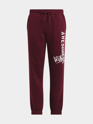 Jet Older Boys Burgundy Active Pants