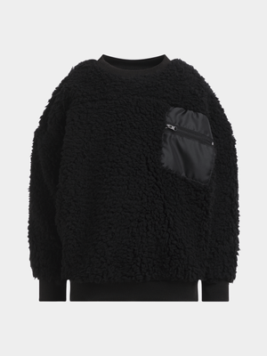 Jet Younger Boys Black Active Top