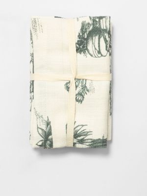 Kim Williams x Molebatsi Toile Du Sud Napkins 2 Pack Black
