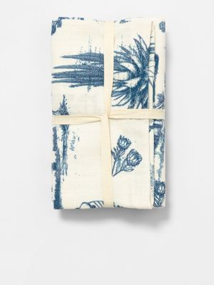 Kim Williams x Molebatsi Toile Du Sud Napkins 2 Pack Navy