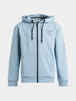 TS Boys Zip Through Blue Hoodie
