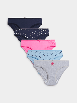 Jet Older Girls Multicolour 5 Pack Bikini