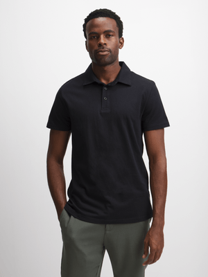 Jet Men's Black Golf Shirt