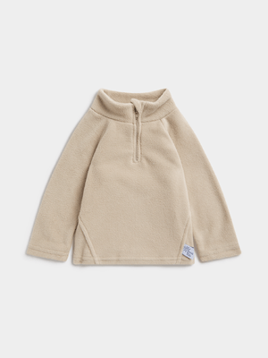 Jet Toddler Boys Stone Fleece 1/4 Zip Active Top