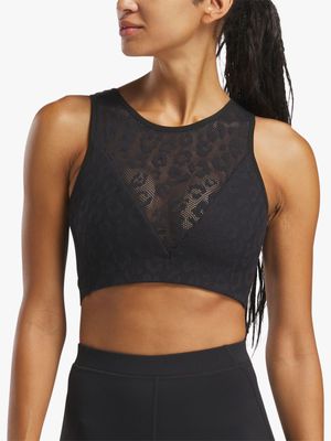 Reebok Women's Black Mesh Bralette
