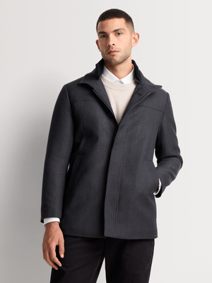 Fabiani Men's Charcoal Car Coat