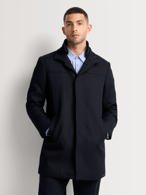 Fabiani Men's Navy Car Coat