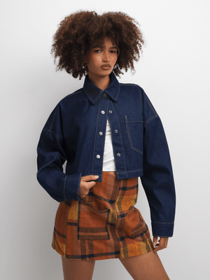 The FIX Women's Dark Wash Denim Shirt