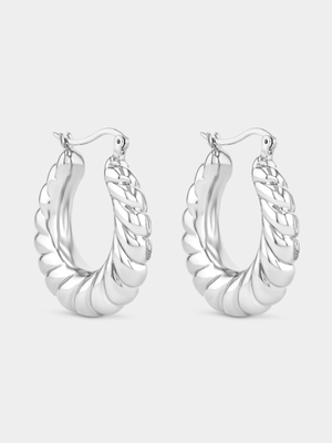 Sterling Silver Bold Creole Hoop Earrings