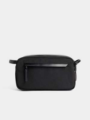 Fabiani Men's Black Travel Wash Bag
