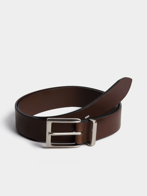 Markham Men's Smart Buckle Brown Belt