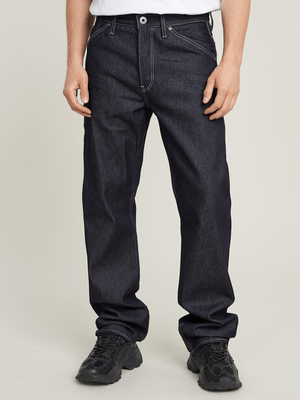 G-Star Men's Dakota Logger Regular Straight Dark Blue Jeans
