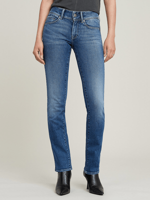 G-Star Women's Midge Slim Straight Medium Blue Jeans