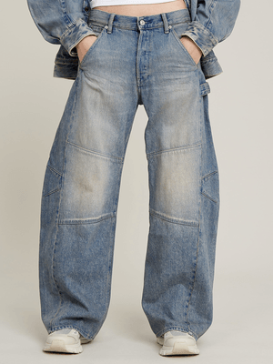 G-Star Women's Bowey 3D Extreme Carpenter Loose Light Blue Jeans
