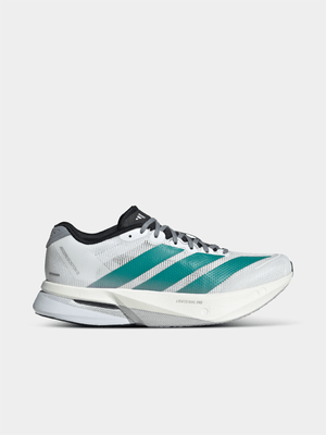 adidas Womens Adizero Boston 13 Cloud White/Pure Teal/Grey Running Shoes