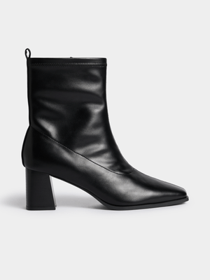 Jet Women's Black Zip Sock Boot